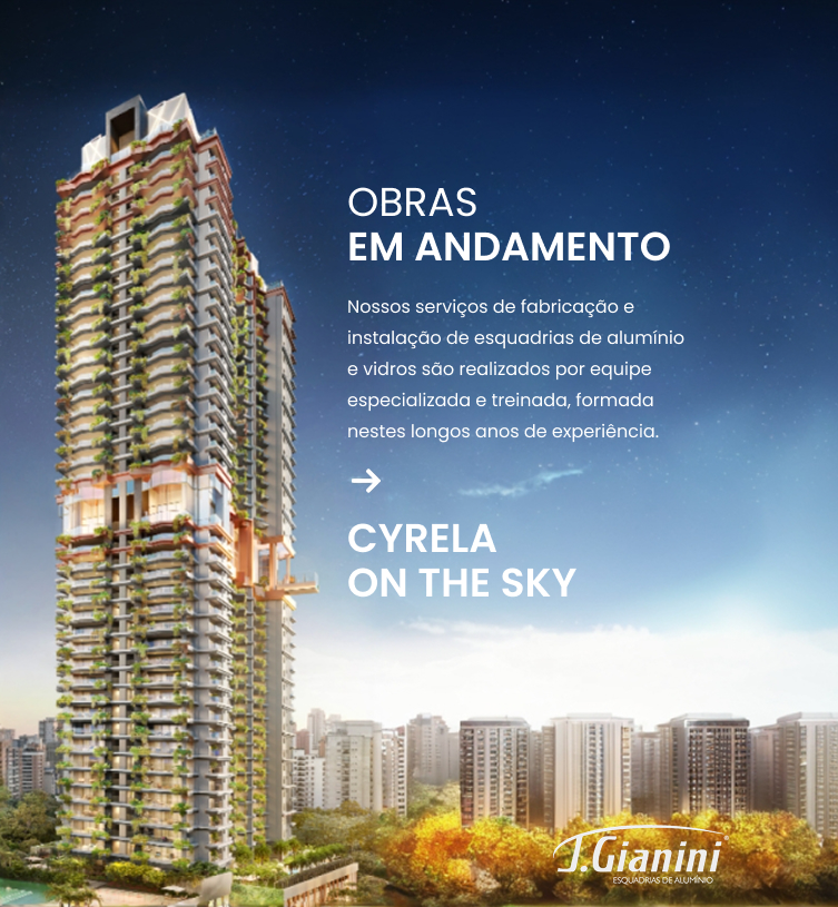 Obras em andamento - CYRELA - ON THE SKY